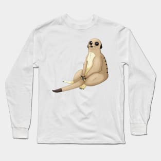 Meerkat Sitting Long Sleeve T-Shirt